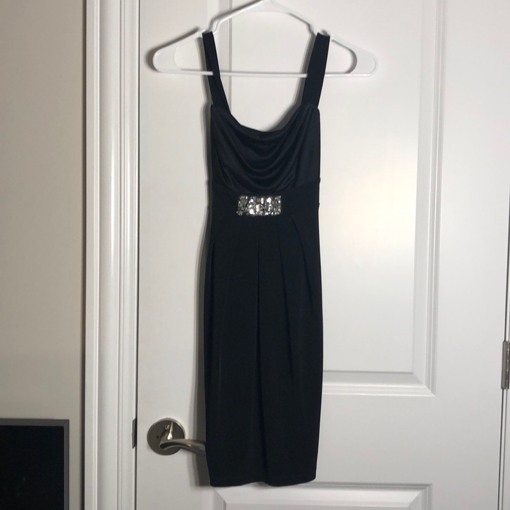 Black cocktail dress
